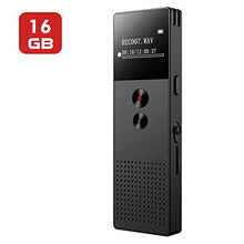 Carica l&#39;immagine nel visualizzatore di Gallery, 16GB Registratore vocale digitale professionale,registratore con FM e...