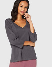 Carica l'immagine nel visualizzatore di Gallery, Marchio Amazon - Iris &amp; Lilly Set Pigiama Satinato Donna 46, Grigio (Grey) - Ilgrandebazar