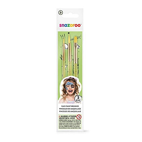 Snazaroo - 3 Pennelli Per Trucco - Ilgrandebazar