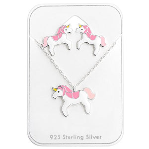 Monkimau Collana in argento Sterling 925 con ciondolo a forma di unicorno,...