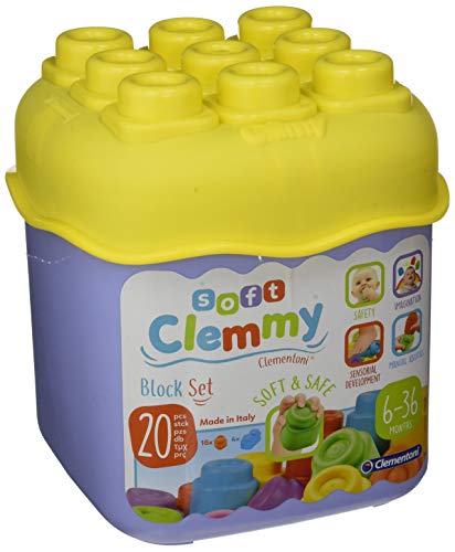 Clementoni- Soft Clemmy-Secchiello 20 Pezzi-Colori Assortiti, Multicolore,... - Ilgrandebazar