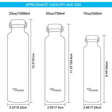 Carica l&#39;immagine nel visualizzatore di Gallery, Ryaco Bottiglia Termica per Acqua in Acciaio Inox 1000ml / 35oz, Argento