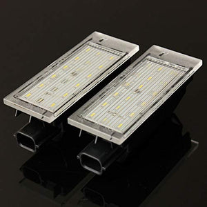 Audew Luci Targa LED Bianco 12V per Renault Twingo Clio Megane Lagane - Ilgrandebazar