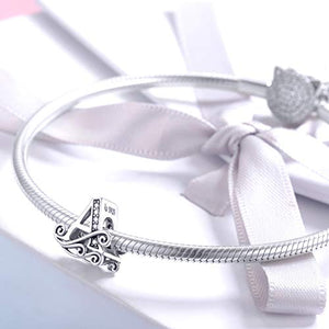 Bamoer Charm con lettera dell'alfabeto dalla A alla Z, per Letter A - Ilgrandebazar