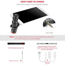 Carica l&#39;immagine nel visualizzatore di Gallery, Microfono Cellulare, Andoer per smartphone Mini plug-in Microfono...