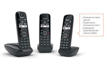 Carica l&#39;immagine nel visualizzatore di Gallery, Gigaset AS690 Trio Telefono Cordless: 3 Portatili per Chiamate Interne Nero - Ilgrandebazar
