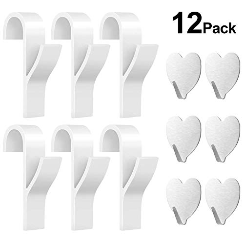 Huker Ganci per Termoarredo Bagno 6 Pezzi di Appendini e 6...