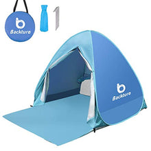 Carica l'immagine nel visualizzatore di Gallery, BACKTURE Tenda da Spiaggia, Pop-up Portatile per Famiglia Fino a 2-3...