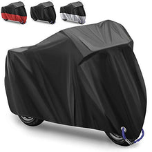 Carica l&#39;immagine nel visualizzatore di Gallery, Telo Coprimoto Impermeabile Per Esterno 210D Panno Oxford Nero - Ilgrandebazar