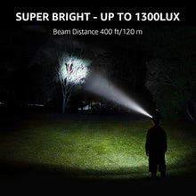 Carica l'immagine nel visualizzatore di Gallery, Lampada da Testa C500 (2 Pezzi), LE 6 modalità di Luce, Frontale LED...