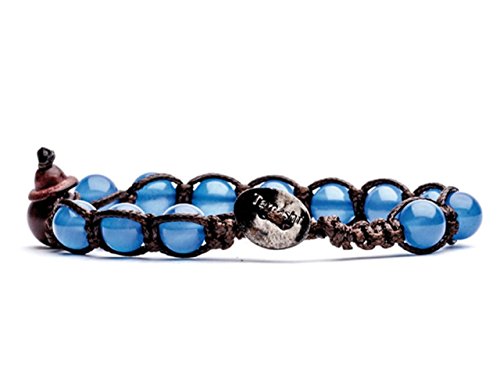 Bracciale tibetano in Agata Blu MainApps - Ilgrandebazar