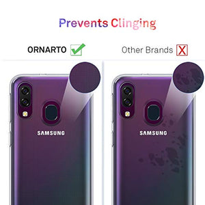ORNARTO Crystal Clear Cover Galaxy A40, Estremamente Sottile Morbida e...