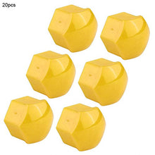 Carica l&#39;immagine nel visualizzatore di Gallery, KIMISS 20pcs tappi per dadi ruota auto, 19mm Auto Hub Coprivite Giallo