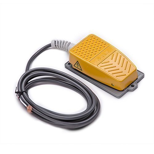 QLOUNI 250V 10A Industriale pedale momentaneo metallo piede