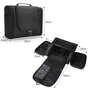 Beauty Case da Viaggio,YAMTION Multifunzionale Toilette Borsa con Gancio Nero - Ilgrandebazar