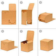 Carica l'immagine nel visualizzatore di Gallery, Switory Scatole Regalo 50pc con Coperchio 10x10x10cm, scatole Marrone