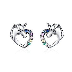 Presentski Orecchini Bambina Unicorni - S925 a Perno Unicorno,... - Ilgrandebazar
