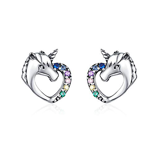 Presentski Orecchini Bambina Unicorni - S925 a Perno Unicorno,... - Ilgrandebazar