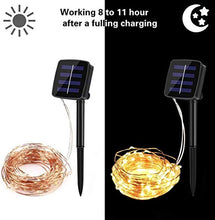 Carica l'immagine nel visualizzatore di Gallery, SUPERNIGHT Catena Luminosa Solare Outdoor Impermeabile 66FT 200LED 8 20M