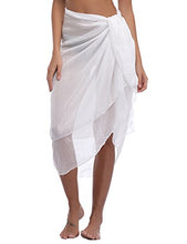 Carica l'immagine nel visualizzatore di Gallery, iClosam Pareo Mare Donna Mini Elegante Chiffon Cover Up Wrap Sarong...