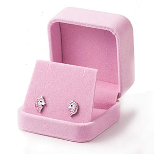MengCat Borchia Unicorno Orecchini Sparkling Rosa Chiaro per i Bambini delle... - Ilgrandebazar