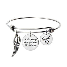 Carica l'immagine nel visualizzatore di Gallery, Ensianth Bracciale rigido con ciondoli, tra cui l’ala di un angelo, in... - Ilgrandebazar