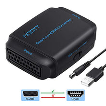 Carica l'immagine nel visualizzatore di Gallery, MISOTT Convertitore da Scart a HDM, Ingresso Uscita HDMI Adattatore,... - Ilgrandebazar