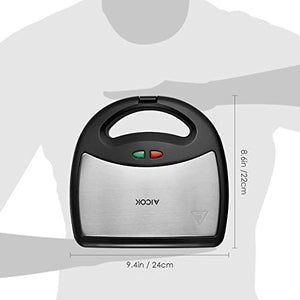 Tostiera, AICOK 800W 3 in1 Waffles Piastra in Acciaio 240*230*95mm - Ilgrandebazar