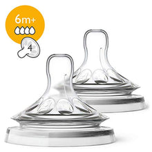 Carica l'immagine nel visualizzatore di Gallery, Philips Avent Allattamento SCF044/27 Tettarelle Natural Flusso Abbondante, 3...