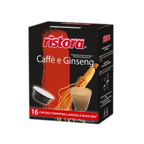128 capsule Ristora caffe al Ginseng Dolce compatibili Lavazza A Modo Mio - Ilgrandebazar