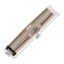 Carica l&#39;immagine nel visualizzatore di Gallery, Bracciali per Uomo Donna in Pelle Retro Moda Polsino Acciaio Maglia Beige - Ilgrandebazar