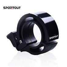 Carica l&#39;immagine nel visualizzatore di Gallery, Sportout - Mini Campanello per Bicicletta, in Lega di Alluminio, con Nero