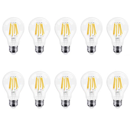 DiCUNO 10P Edison Screw Bulb LED Lampadina a incandescenza a 10p, Warm White - Ilgrandebazar