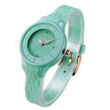 Carica l'immagine nel visualizzatore di Gallery, DR8986 Orologio da donna in plastica con cinturino silicone, Blue - Ilgrandebazar