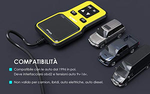 ieGeek OBD2 Diagnosi Auto Italiano, Scanner di Guasto Motore Cancella Errore...