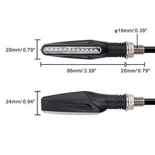 Carica l&#39;immagine nel visualizzatore di Gallery, Proster MY214, Indicatori di direzione a LED, impermeabili, DC 12V, Nero - Ilgrandebazar