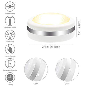 Luci Armadio LED, Cadrim 6 Notturne a LED Senza Fili,con 2 Bianco Caldo - Ilgrandebazar