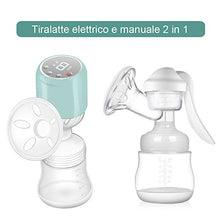 Carica l&#39;immagine nel visualizzatore di Gallery, Tiralatte Elettrico e Manuale 2 in 1 Massaggio Professionale Portatile... - Ilgrandebazar