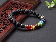 Carica l&#39;immagine nel visualizzatore di Gallery, J.Fée Energia Guarigione Equilibrio Bracciale 8 mm Reiki 2 bracciali Chakra - Ilgrandebazar