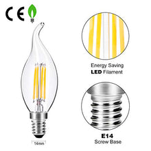 Carica l&#39;immagine nel visualizzatore di Gallery, Wedna 10 Pezzi Lampadine LED E14 a Filamento, 4W lampadina a candela Stile B - Ilgrandebazar