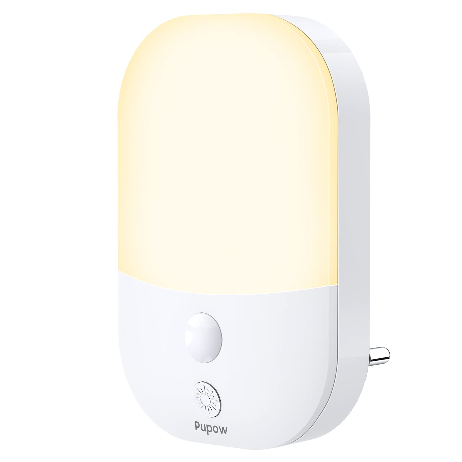 Luce Notturna LED Da Presa BORDEAG - 3 Colori E Dimmerabile Con Telecomando - ABS Nero 9x7x7 Cm Per Camera, Corridoio, Scala