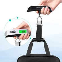 Carica l&#39;immagine nel visualizzatore di Gallery, Blendura , Bilancia Valigia Da Viaggio Digitale Pesa Misura Della Tempera Unisex, Grigio (Grey), Pesavaligie Portatile Casa 110 lb 50 kg Funzione Adatto per Viaggiare