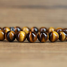 Carica l&#39;immagine nel visualizzatore di Gallery, COAI Bracciale Leone in Pietre Naturali Benefiche, Occhio Di Tigre Marrone