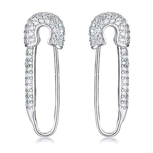 SMCTCRED CZ Orecchini a Cerchio in Argento Sterling con cartilagine di... - Ilgrandebazar