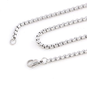 DonDon Collana Uomo con Ciondolo a Croce Bicolore in acciao Inox e Sacchetto...