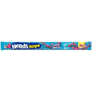 Wonka Very Berry Nerds Rope (confezione da 6) American Candy & Sweets