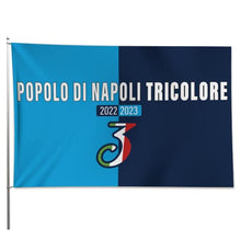 Carica l&#39;immagine nel visualizzatore di Gallery, MAGNATEVE &#39;O LIMONE Bandiera Popolo di Napoli 2023 Originale – Bandiera Campioni 90x150 cm – Gadget Idea Regalo Tifoso Calcio Originali – Idee Regali Divertenti per Tifosi