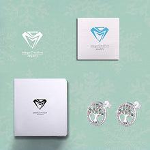 Carica l&#39;immagine nel visualizzatore di Gallery, MEGA CREATIVE JEWELRY Orecchini da Donna Albero Della Vita in Argento - Ilgrandebazar