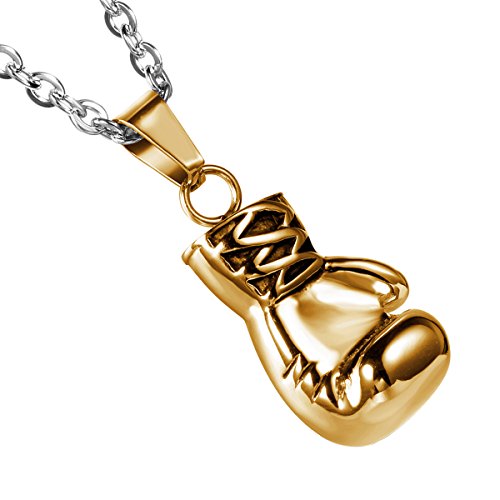 Cupimatch punk rock in acciaio inox Pendente Ciondolo Collana Boxe Guanti a... - Ilgrandebazar