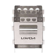 Carica l'immagine nel visualizzatore di Gallery, Lixada Portatile Acciaio Inossidabile Leggero Pieghevole Stufa a Stufa-1